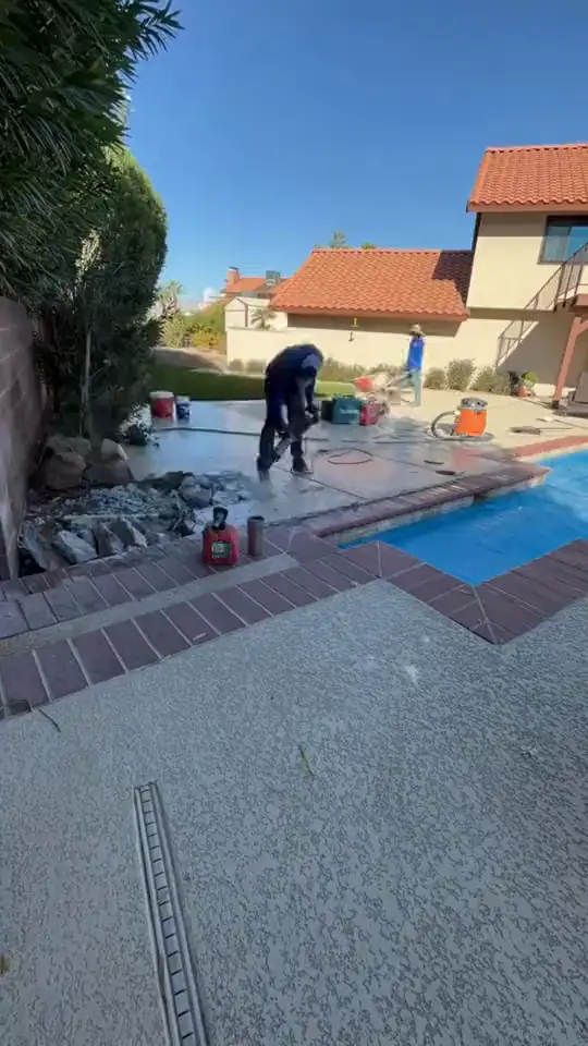 Breaking out the deck to reach a leaking skimmer