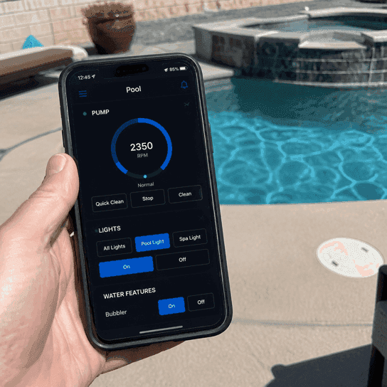 Before: the control app with the fault showing